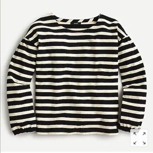 NWT J. Crew Mariner cloth puff-sleeve top
